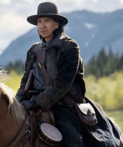 Buy Michael Greyeyes The Abandons Black Trench Coat