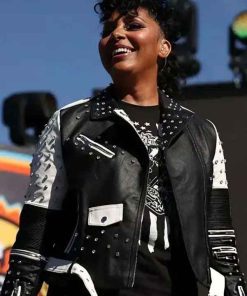 Buy NASCAR Championship Alicia Taylor Studded Leather Jacket