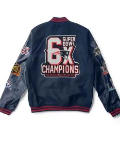 Shop New England Patriots 6X Super Bowl Champions Navy Jacket