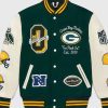 Buy OVO Green Bay Packers Varsity Jacket Sale