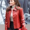 Shop Queen Letizia Awards Ceremony Leather Jacket