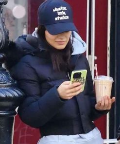 Shop Rachel Zegler NYC 2025 Black Puffer Jacket