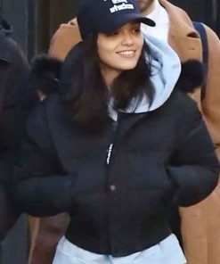 Shop Rachel Zegler NYC Black Puffer Jacket