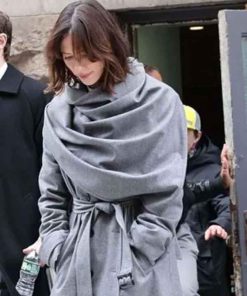 Shop Rebecca Hall The Beauty 2026 Grey Coat