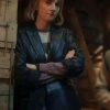 Shop Robin Buckley Stranger Things S05 Black Coat