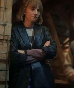 Shop Robin Buckley Stranger Things S05 Black Coat