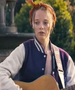 Buy TV Series Run Away Ellie de Lange Purple and White Varsity Jacket