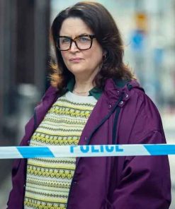 Shop Ruth Jones Run Away Purple Hooded Jacket