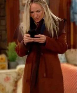Shop Sharon Case The Young and the Restless Sharon Newman Brown Coat