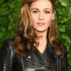 Shop Sophie Skelton 35th Gotham Film Awards Leather Jacket