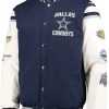 Shop Super Bowl 5x Champions Dallas Cowboys Navy-White Varsity Jacket