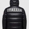 Buy Team Italy Olympics 2026 Black Puffer Jacket