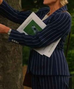 Shop The Girlfriend Robin Wright Striped Blazer