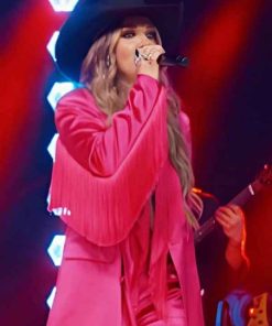 Shop The Road S01 Britnee Kellogg Pink Fringed Blazer