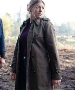 Shop Tracker S03 Jes Macallan Grey Trench Coat