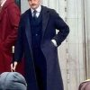 Shop Young Sherlock Max Irons Wool Coat