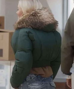 Shop Zara Larsson Up Close Cropped Puffer Jacket