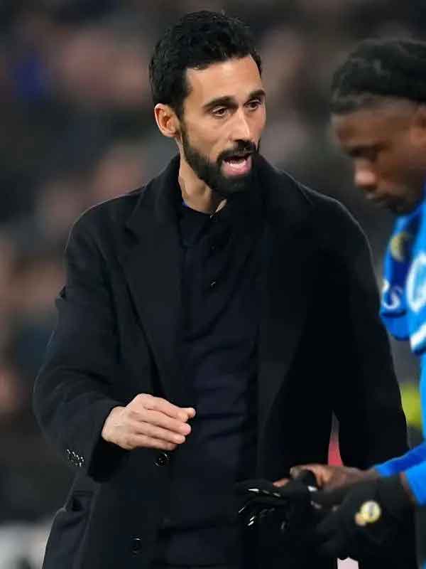 Shop Alvaro Arbeloa Black Wool Coat