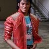 Buy Beat It Michael Jackson Red Leather Jacket