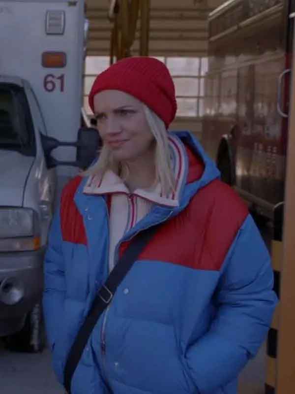 Buy Sylvie Brett Chicago Fire Kara Killmer Blue and Red Jacket
