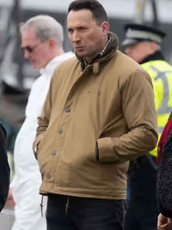 Buy Jack Hodgson Silent Witness David Caves Brown Cotton Fur Jacket