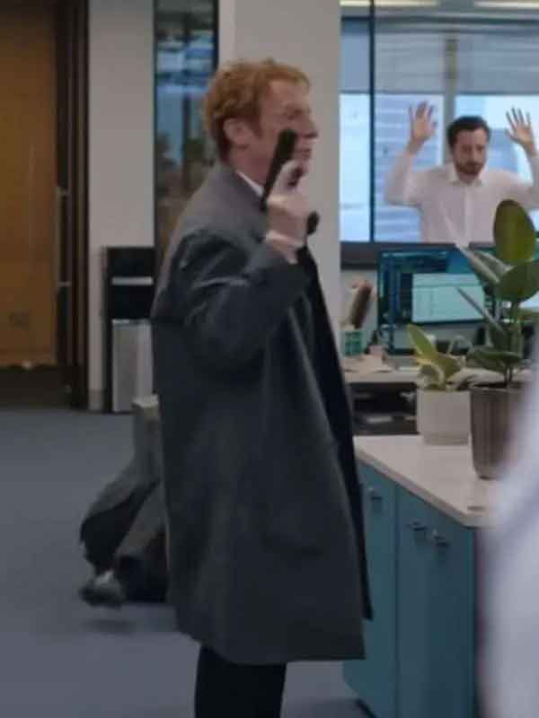 Shop Dominic Mafham Steal Grey Coat