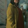Shop Elena Ravenscroft Run Away Ruth Jones Yellow Hooded Coat