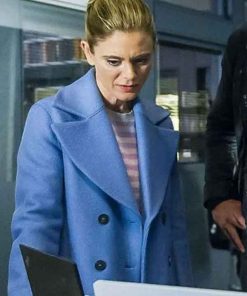 Buy Emilia Fox Silent Witness S21 Blue Wool Coat