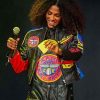 Shop Fever Fest Sydney Colson Babygirl Racing Leather Jacket