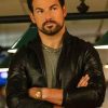 Shop Giacomo Gianniotti Wild Cards S03 Leather Jacket