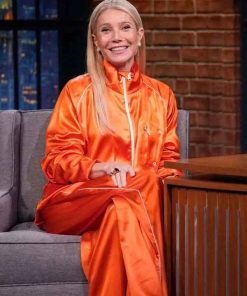 Shop Marty Supreme Late Night with Seth Meyers Gwyneth Paltrow Tracksuit