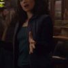 Shop Hanako Greensmith Chicago Fire Violet Mikami Blue and Black Jacket