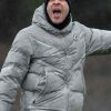 Shop Liam Rosenior Grey Puffer Jacket