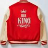 Buy Shop Her King and His Queen Matching Red and White Valentine’s Jacket