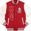 Shop Kappa Alpha Psi Red and White Varsty Jacket