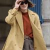 Shop Keira Knightley Black Doves S02 Brown Wool Coat