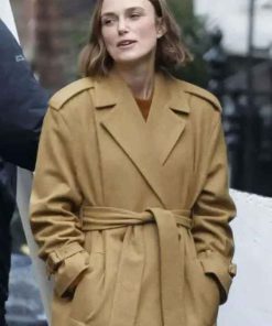 Buy Keira Knightley Black Doves Brown Wool Coat