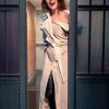 Shop Late Night With Seth Meyers S13 Claire Foy Trench Coat