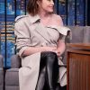 Buy Late Night With Seth Meyers S13 Claire Foy Beige Trench Coat