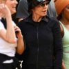 Shop Lisa Rinna TV Series The Traitors S04 Black Track Jacket
