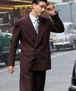 Shop Marty Supreme 2025 Timothée Chalamet Brown Blazer
