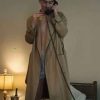Shop Marty Supreme 2025 Timothée Chalamet Brown Coat