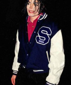 Shop Michael Jackson Sonic The Hedgehog Varsity Jacket