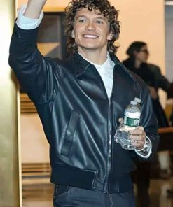 Shop NYC Connor Storrie Black Leather Jacket