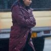 Shop Naomi Yang Under Salt Marsh Jess Deng Maroon Coat