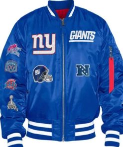 Shop New York Giants Bomber MA-1 Jacket