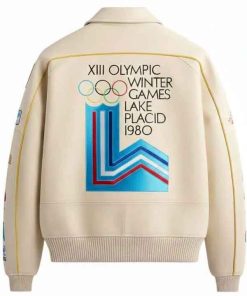 Shop Olympic Winter Games Avirex Bomber Leather Jacket