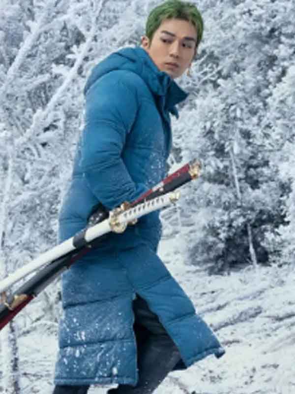 Buy One Piece S02 Roronoa Zoro Blue Puffer Coat