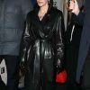 Buy Lily Allen Paris Fashion Week 2026 Black Leather Trench Coat