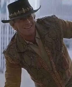 Shop Paul Hogan 1386 Movie Crocodile Dundee Michael Dundee Brown Vest